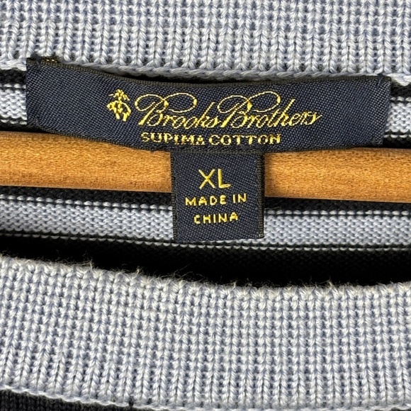 Brooks Brothers Women Supima Cotton Tunic Sweater Sz XL Breathable Coastal Blue - Picture 5 of 10